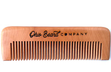 Load image into Gallery viewer, OBC Logo Wooden Beard Comb